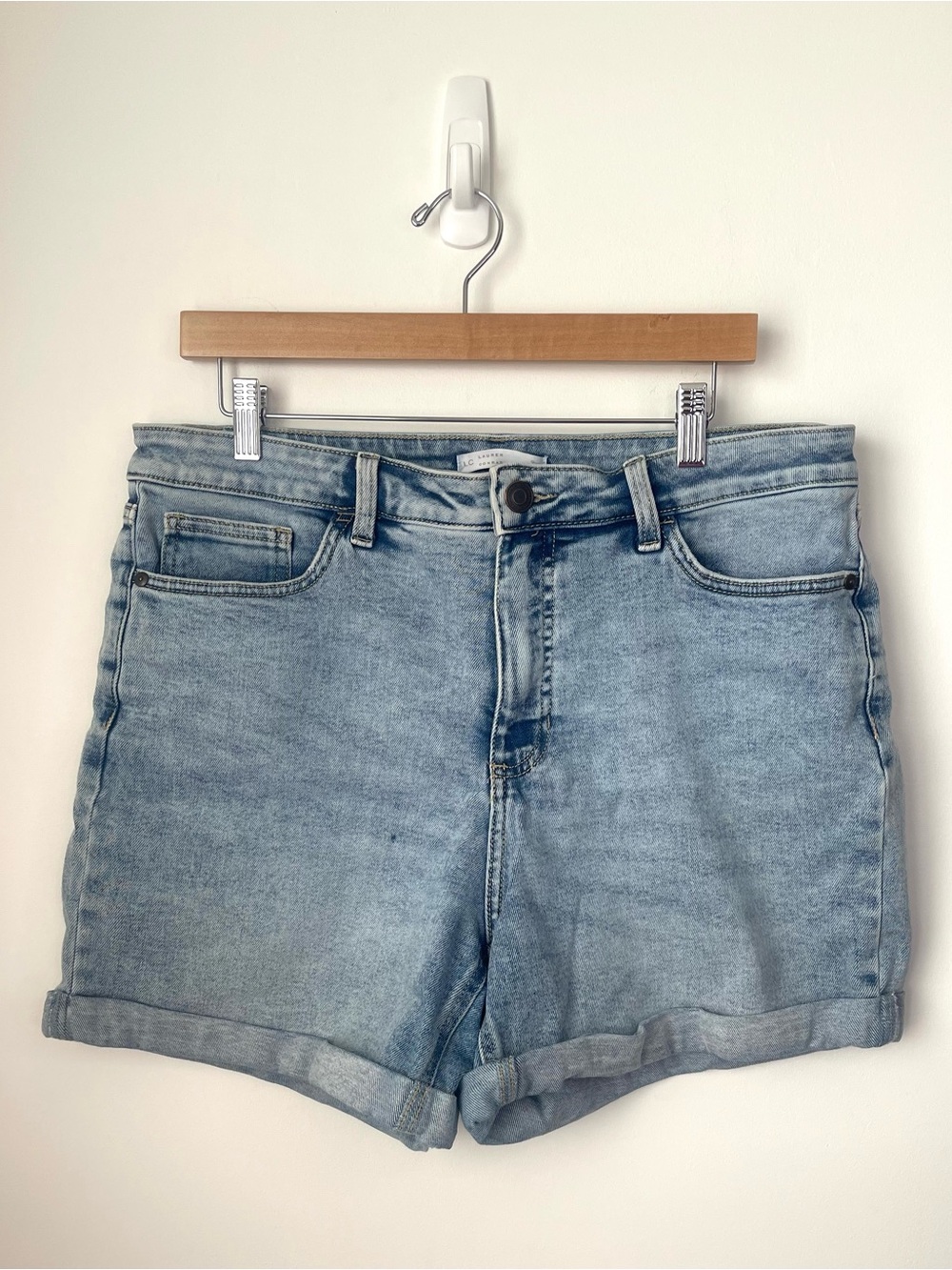 LC Lauren Conrad Denim Blue Jean Shorts size 14